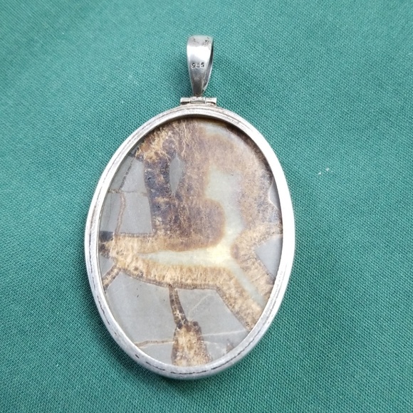 Large Agate and sterling pendant - Picture 4 of 6